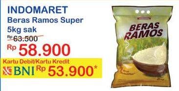 Promo Harga Indomaret Beras Ramos Super 5 kg - Indomaret