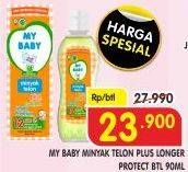 Promo Harga MY BABY Minyak Telon Plus Longer Protection 90 ml - Superindo