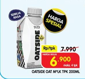 Promo Harga Oatside UHT Milk All Variants 200 ml - Superindo