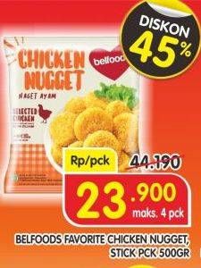 Promo Harga BELFOODS Nugget 500 gr - Superindo