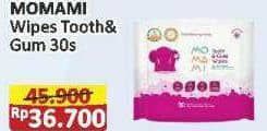 Promo Harga Momami Baby Wipes Tooth Gum 30 pcs - Alfamart