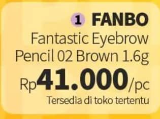Promo Harga Fanbo Fantastic Eyebrow Pencil Brown 1 gr - Guardian