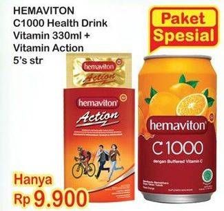 Promo Harga Hemaviton C1000 + Vitamin Action  - Indomaret