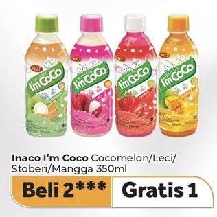 Promo Harga Inaco Im Coco Drink Coconut Water, Lychee, Strawberry, Mango 350 ml - Carrefour
