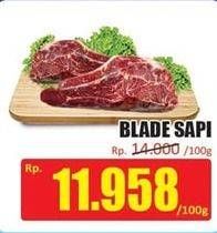 Promo Harga Daging Blade per 100 gr - Hari Hari