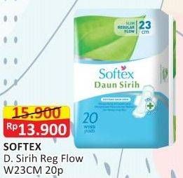 Promo Harga Softex Daun Sirih Wing 23cm 20 pcs - Alfamart