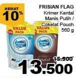 Promo Harga FRISIAN FLAG Susu Kental Manis Cokelat, Putih 560 gr - Giant