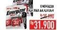 Promo Harga ENERGIZER Battery Alkaline Max AA, AAA 4 pcs - Hypermart
