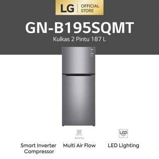Promo Harga LG GN-B195SQMT | Kulkas 2 Pintu Smart Inverter Compressor  - Shopee