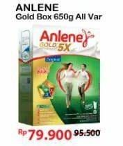 Promo Harga ANLENE Gold Plus 5x Hi-Calcium All Variants 650 gr - Alfamart