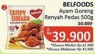 Promo Harga BELFOODS Crispy Chicken Pedaaaz 500 gr - Alfamidi