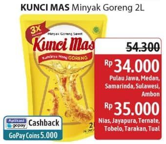 Promo Harga Kunci Mas Minyak Goreng 2000 ml - Alfamidi