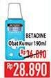 Promo Harga Betadine Mouthwash 190 ml - Hypermart