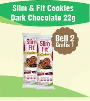 Promo Harga SLIM & FIT Cookies per 2 pouch 22 gr - Carrefour