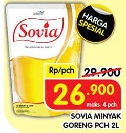 Promo Harga Sovia Minyak Goreng 2000 ml - Superindo