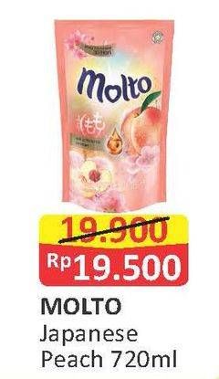 Promo Harga MOLTO Pewangi Japanese Peach 720 ml - Alfamart