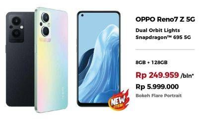 Promo Harga OPPO Reno7 Z 5G 8GB + 128GB  - Erafone