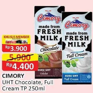 Promo Harga CIMORY Fresh Milk Chocolate, Full Cream 250 ml - Alfamart
