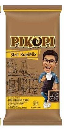 Promo Harga Pikopi 3 in 1 Kopi Mix per 10 sachet 20 gr - Carrefour