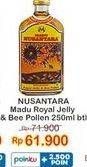 Promo Harga MADU NUSANTARA Madu Royal Jelly Bee Pollen 250 ml - Indomaret