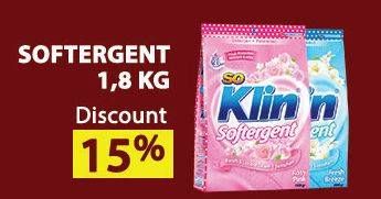 Promo Harga SO KLIN Softergent 1800 gr - Alfamart