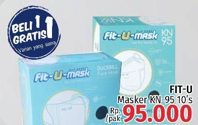 Promo Harga FIT-U-MASK Masker KN95 10 pcs - LotteMart