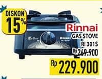Promo Harga Rinnai RI-301S Kompor Gas 1 Tungku  - Hypermart