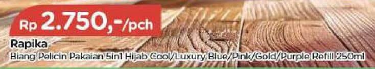 Promo Harga So Klin Rapika Pelicin Pakaian Biang Cool Blue Spray, Biang Luxurious Blue, Biang Luxurious Pink, Biang Luxurious Gold, Biang Passionate Purple 250 ml - TIP TOP