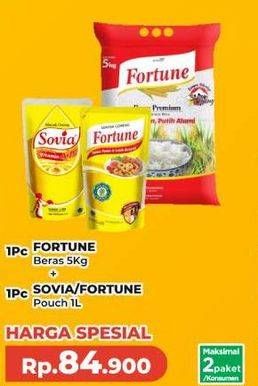 Fortune Beras + Fortune/Sovia Minyak