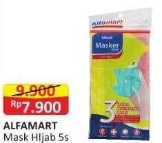 Promo Harga ALFAMART Masker Hijab 5 pcs - Alfamart
