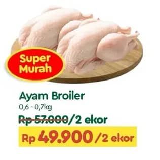 Promo Harga Ayam Broiler 600 gr - TIP TOP