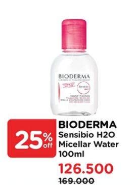 Promo Harga Bioderma Sensibio H2O 100 ml - Watsons