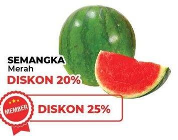 Promo Harga Semangka Merah per 100 gr - Yogya