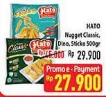 Promo Harga HATO Nugget Classic, Dino, Sticko 500 gr - Hypermart