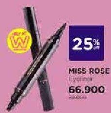 Promo Harga MISS ROSE Eyeliner Pen  - Watsons