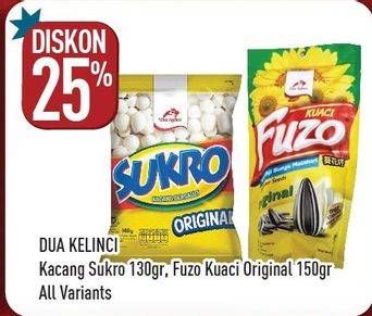 Promo Harga DUA KELINCI Kacang Sukro/FUZO Kuaci  - Hypermart