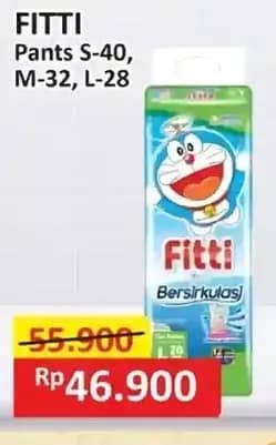 Promo Harga Fitti Pants S40, M32, L28 28 pcs - Alfamart