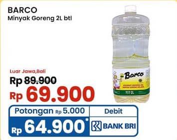 Promo Harga Barco Minyak Goreng Kelapa 2000 ml - Indomaret