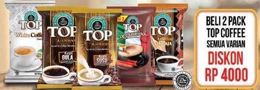 Promo Harga Top Coffee Kopi All Variants per 2 pouch - Indomaret