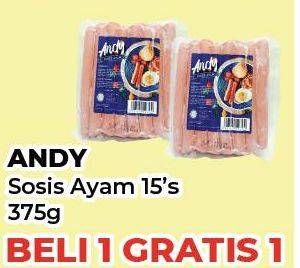 Promo Harga ANDY Sosis Ayam 15 pcs - Yogya