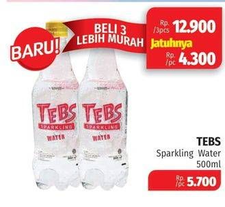 Promo Harga TEBS Sparkling Water 500 ml - Lotte Grosir