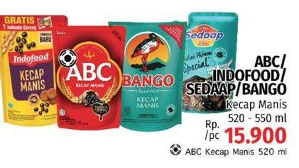 Promo Harga ABC Kecap Manis 520 ml - LotteMart