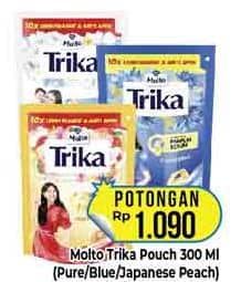 Promo Harga Molto Trika Pure, Floral Bliss, Japanese Peach 300 ml - Hypermart