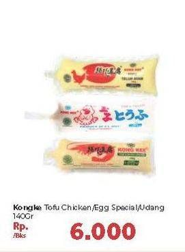 Promo Harga KONG KEE Tofu Ayam, Telur, Udang 140 gr - Carrefour