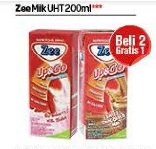 Promo Harga ZEE Up & Go UHT per 2 box 200 ml - Carrefour