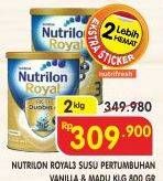 Promo Harga NUTRILON Royal 3 Susu Pertumbuhan Madu, Vanila per 2 kaleng 800 gr - Superindo