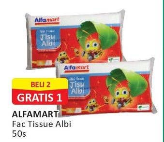 Promo Harga ALFAMART Facial Tissue Albi 50 pcs - Alfamart