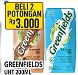 Promo Harga Greenfields UHT 200 ml - Hypermart