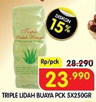 Promo Harga TRIPLE Lidah Buaya per 5 pcs 25 gr - Superindo