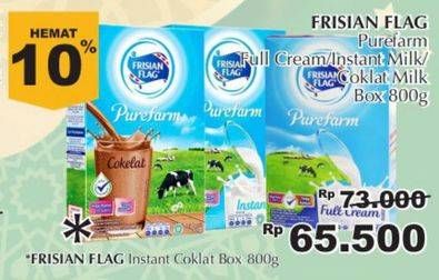 Promo Harga FRISIAN FLAG Susu Bubuk Instant, Cokelat, Full Cream 800 gr - Giant